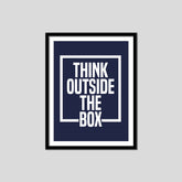 Think Outside the Box Premium Motivational Quotes Photo Frame
